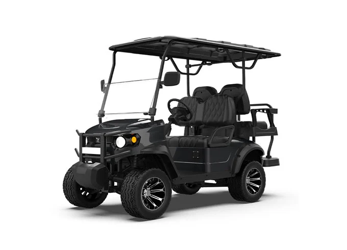gfl 22 black seater electric lifted golf cart1