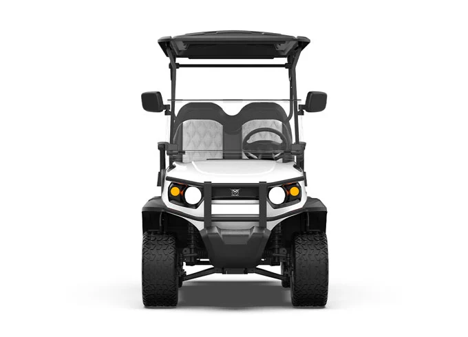 gfl 22 white seater electric lifted golf cart2