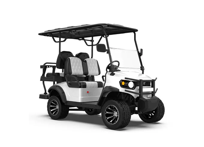 gfl 22 white seater electric lifted golf cart4