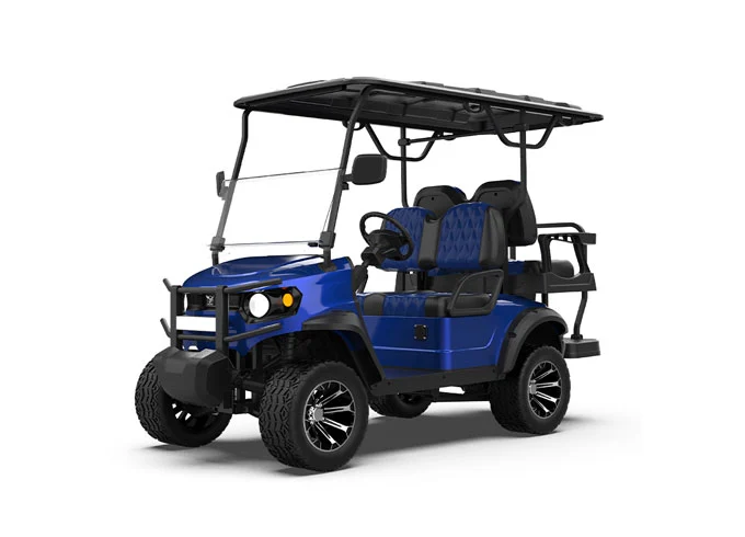 gfl 22 blue seater electric lifted golf cart1