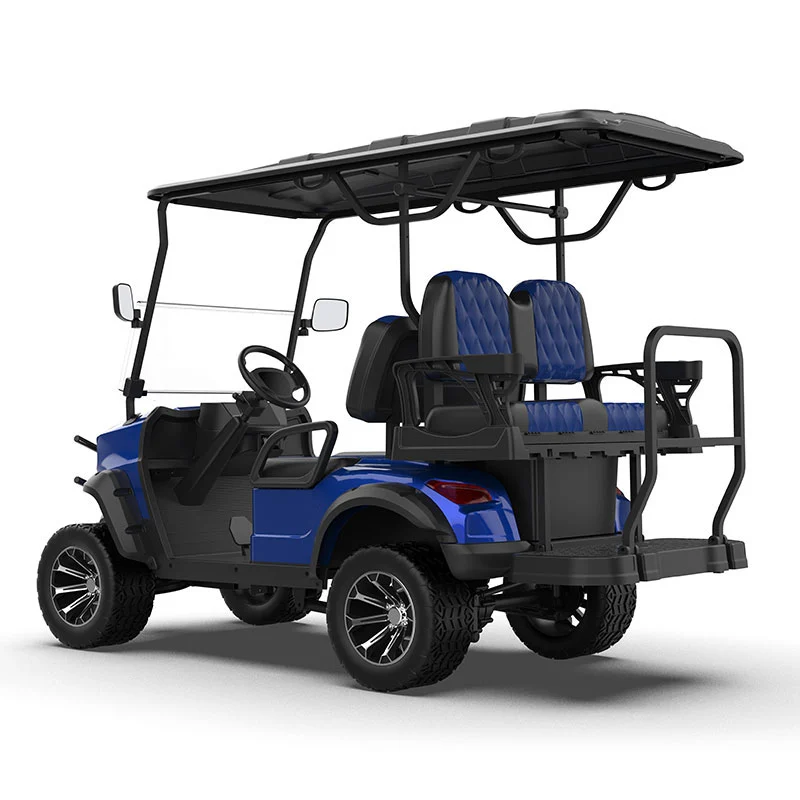 ggl 22 seater blue lifted golf cart5