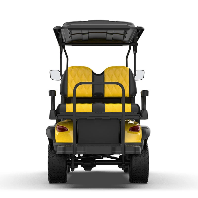 ggl 22 seater yellow lifted golf cart3