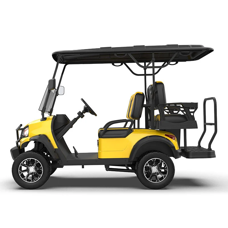 ggl 22 seater yellow lifted golf cart4