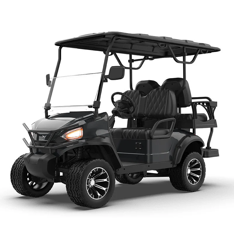 ggl 22 seater black lifted golf cart1