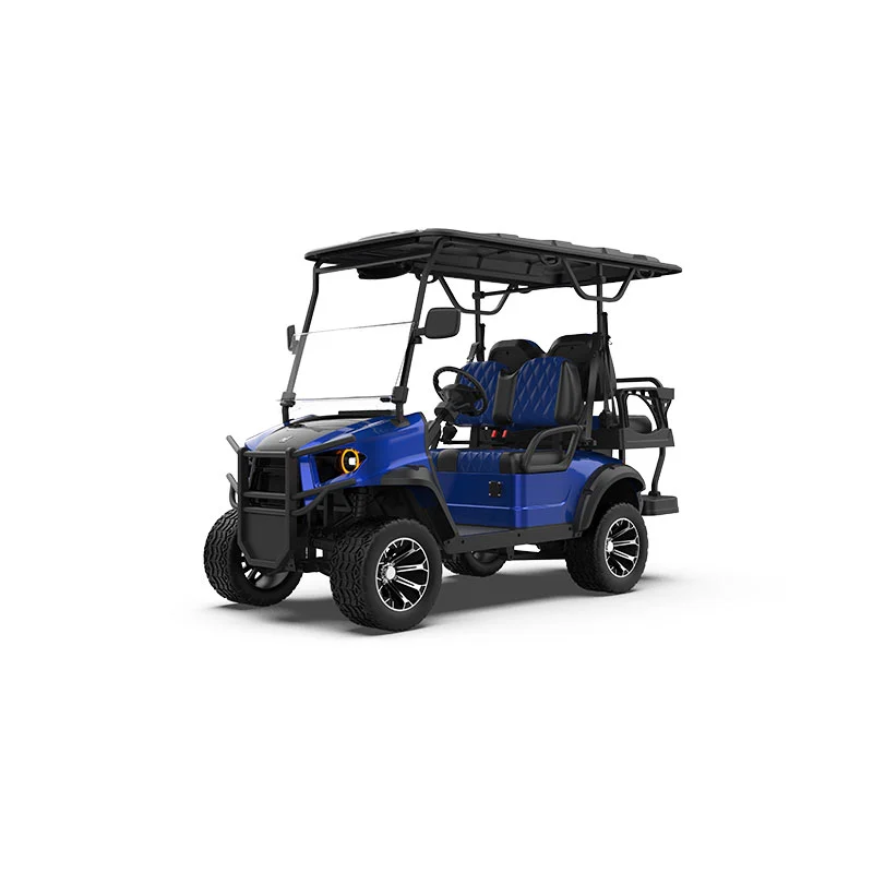 ghl 22 seater blue lifted golf cart5