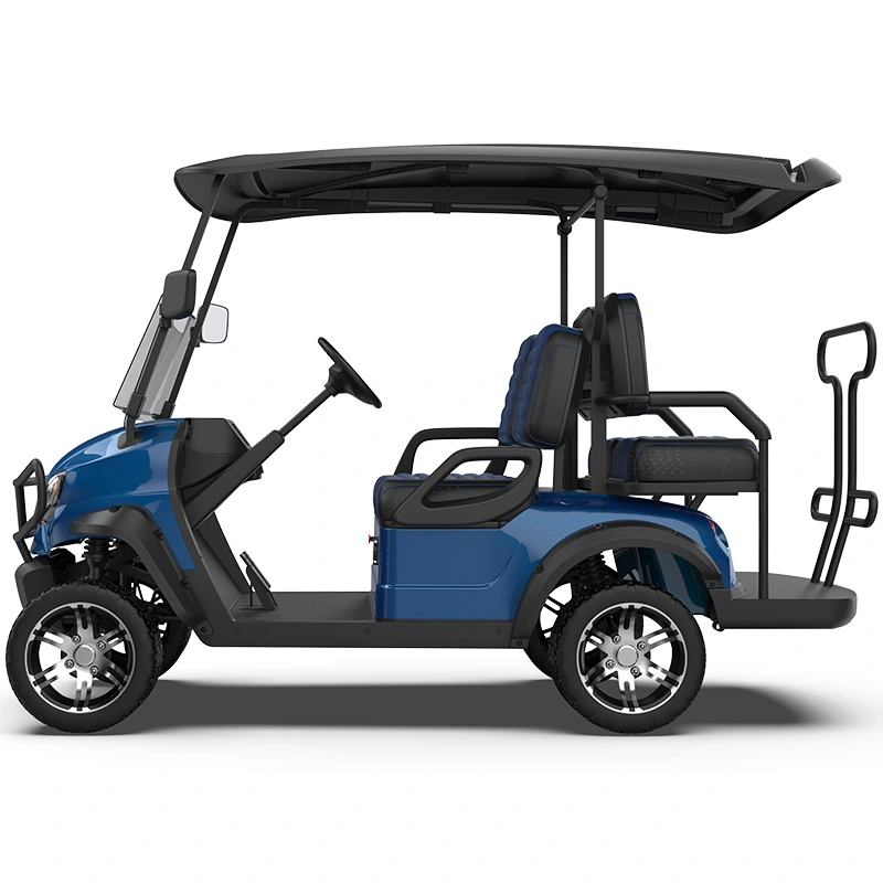 m series 22 lifted blue golf cart 2