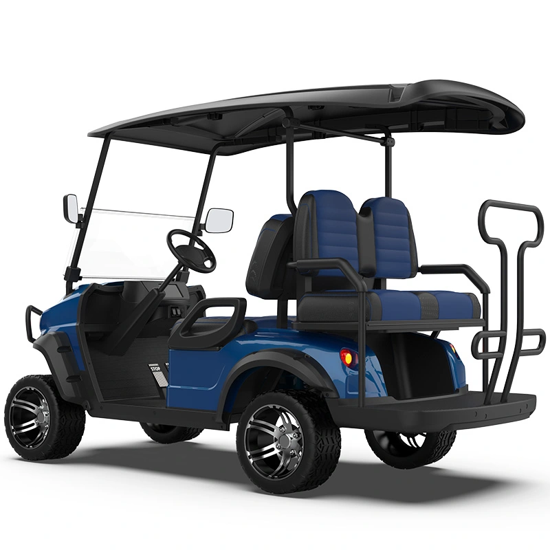 m series 22 lifted blue golf cart 4
